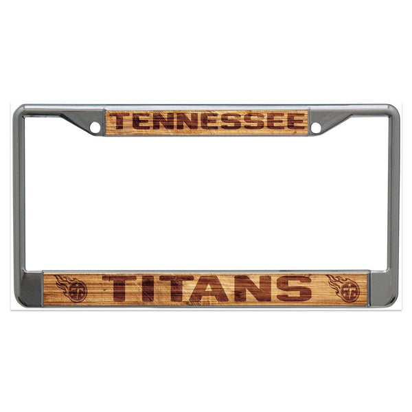 Tennessee Titans WOOD Lic Plt Frame S/L Printed