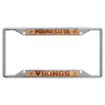 Minnesota Vikings WOOD Lic Plt Frame S/S Printed