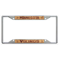 Minnesota Vikings WOOD Lic Plt Frame S/S Printed