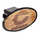 Chicago Bears WOOD Oval 2" Hitch Receiver