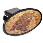 Carolina Panthers WOOD Oval 2" Hitch Receiver