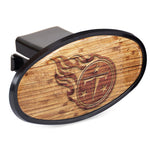 Tennessee Titans WOOD Oval 2" Hitch Receiver