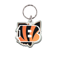 Cincinnati Bengals STATE Keychain Freeform
