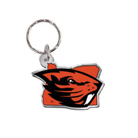 Wholesale-Oregon State Beavers Keychain Freeform