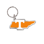 Tennessee Volunteers State Shape Keychain Freeform