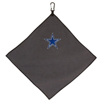 Dallas Cowboys Towel - Grey Microfiber 15" x 15"