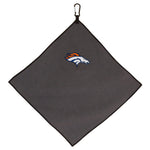 Denver Broncos Towel - Grey Microfiber 15" x 15"
