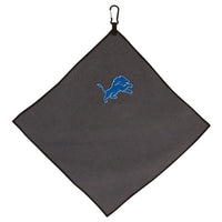 Detroit Lions Towel - Grey Microfiber 15" x 15"