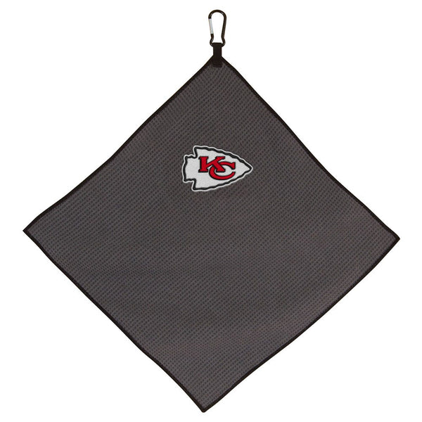Kansas City Chiefs Towel - Grey Microfiber 15" x 15"