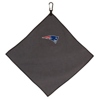 New England Patriots Towel - Grey Microfiber 15" x 15"