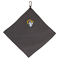 Los Angeles Rams Towel - Grey Microfiber 15" x 15"