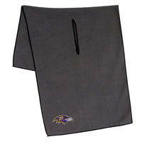 Baltimore Ravens Towel - Grey Microfiber 19" x 41"