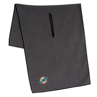 Miami Dolphins Towel - Grey Microfiber 19" x 41"