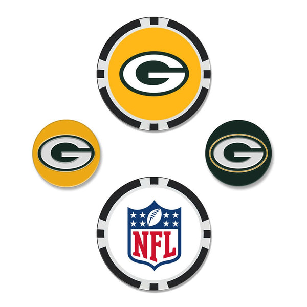 Green Bay Packers Ball Marker Set of four