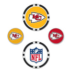 Kansas City Chiefs Ball Marker Set of four