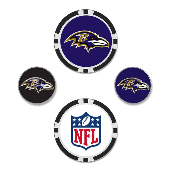 Baltimore Ravens Ball Marker Set of four
