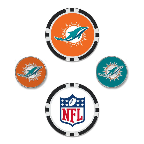 Miami Dolphins Ball Marker Set of four
