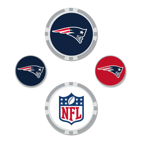 New England Patriots Ball Marker Set of four