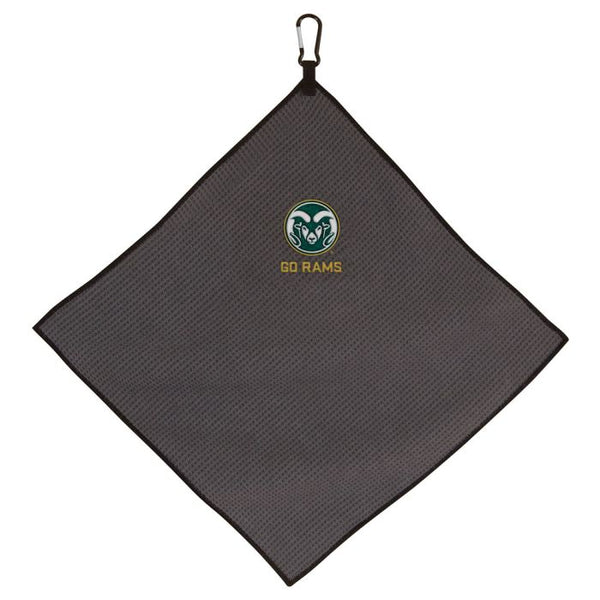 Wholesale-Colorado State Rams Towel - Grey Microfiber 15" x 15"