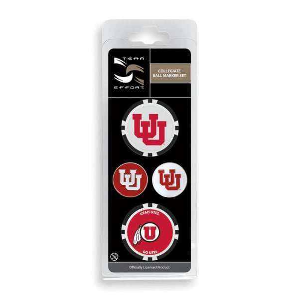 Wholesale-Utah Utes Ball Marker Set of four