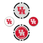 Houston Cougars Ball Marker Set of four