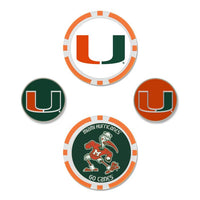 Wholesale-Miami Hurricanes Ball Marker Set of four