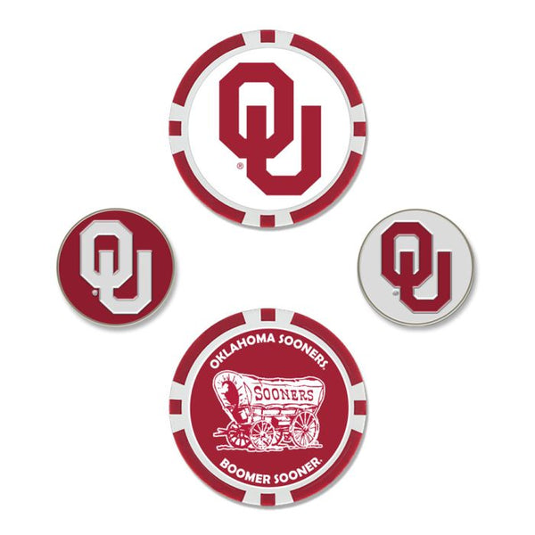 Wholesale-Oklahoma Sooners Ball Marker Set of four