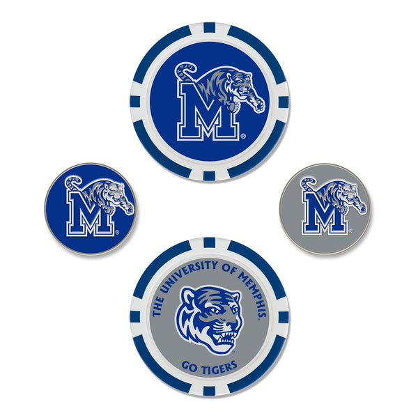 Memphis Tigers Ball Marker Set of four