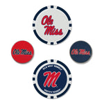 Wholesale-Ole Miss Rebels Ball Marker Set of four