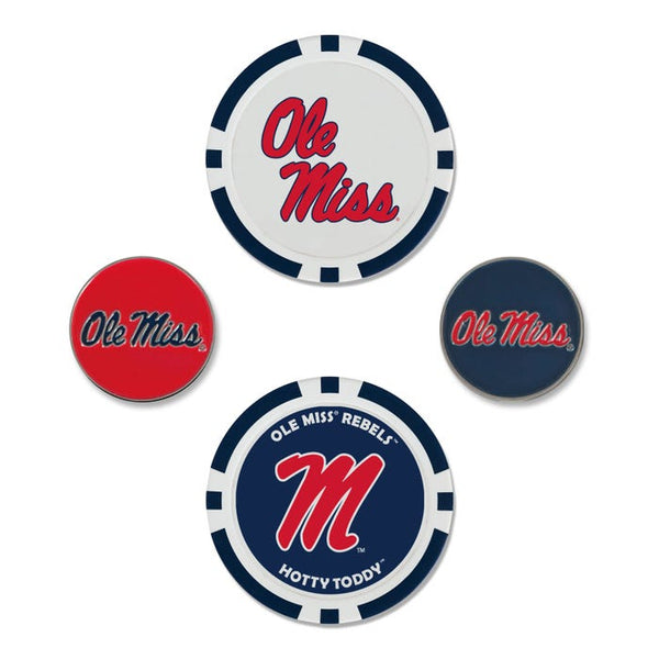 Ole Miss Rebels Ball Marker Set of four