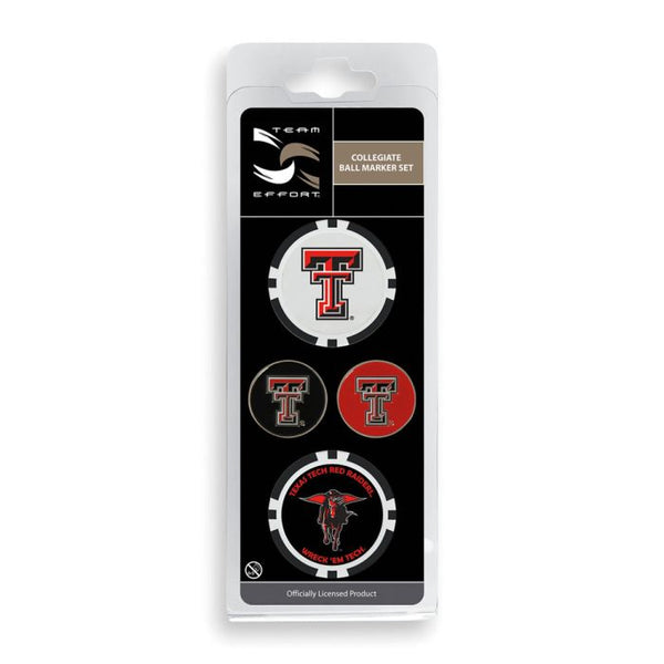 Wholesale-Texas Tech Red Raiders Ball Marker Set of four