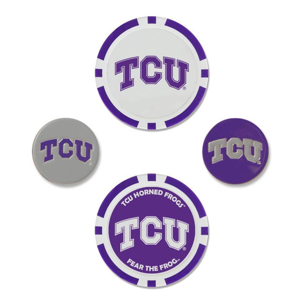 Wholesale-TCU Horned Frogs Ball Marker Set of four