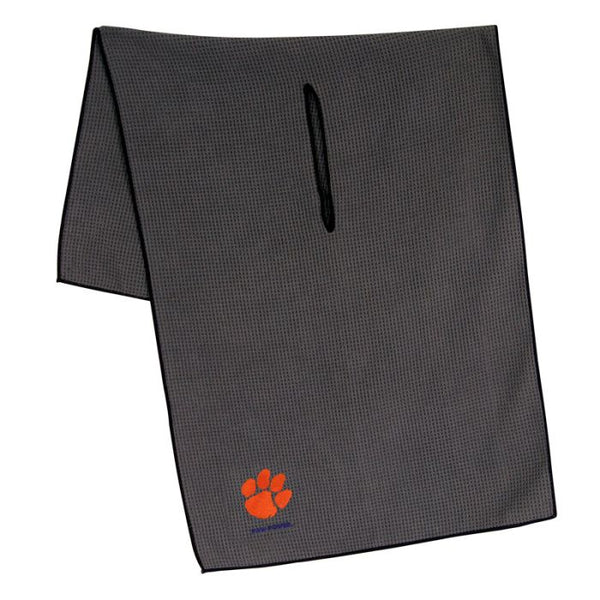Wholesale-Clemson Tigers Towel - Grey Microfiber 19" x 41"