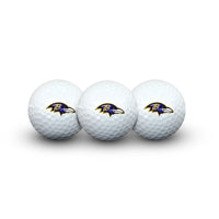 Baltimore Ravens 3 Golf Balls In Clamshell