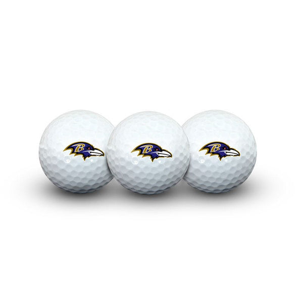 Baltimore Ravens 3 Golf Balls In Clamshell
