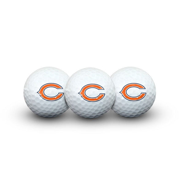 Chicago Bears 3 Golf Balls In Clamshell