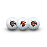 Cincinnati Bengals 3 Golf Balls In Clamshell