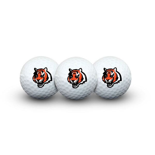 Cincinnati Bengals 3 Golf Balls In Clamshell