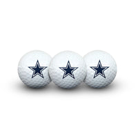Dallas Cowboys 3 Golf Balls In Clamshell