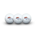 Denver Broncos 3 Golf Balls In Clamshell