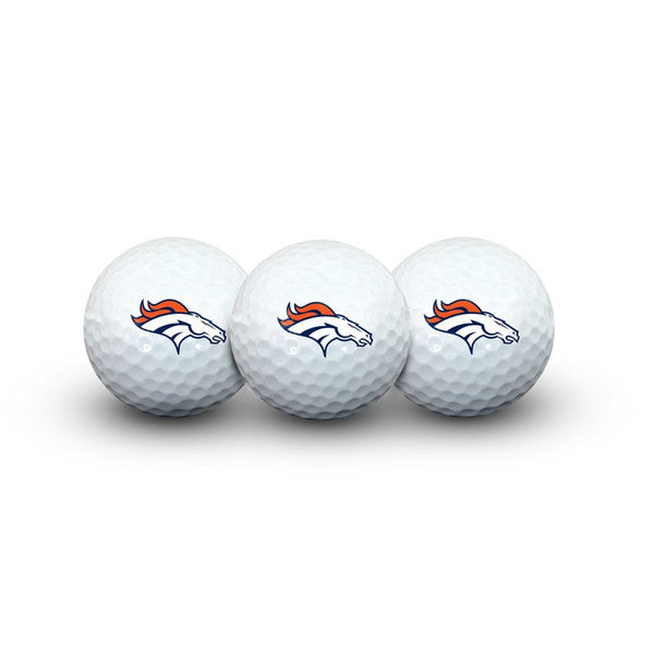 Denver Broncos 3 Golf Balls In Clamshell