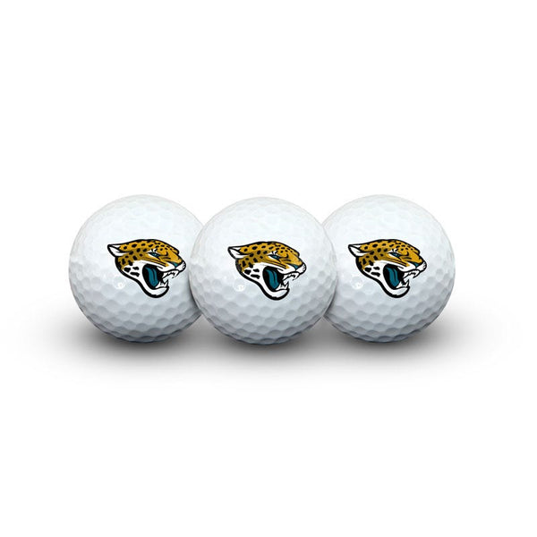 Jacksonville Jaguars 3 Golf Balls In Clamshell