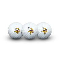 Minnesota Vikings 3 Golf Balls In Clamshell