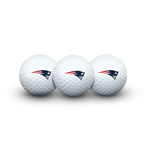 New England Patriots 3 Golf Balls In Clamshell