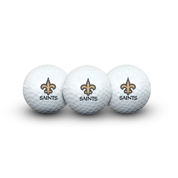 New Orleans Saints 3 Golf Balls In Clamshell