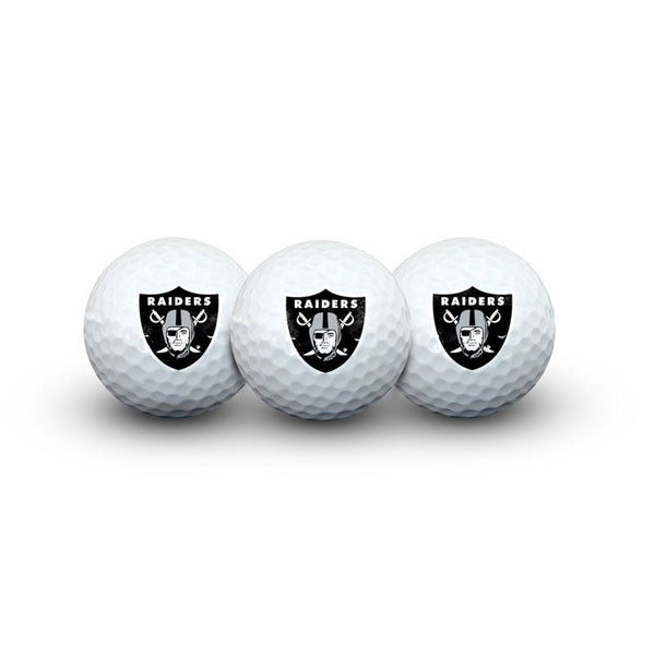 Las Vegas Raiders 3 Golf Balls In Clamshell
