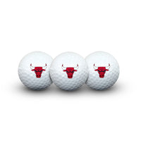 Chicago Bulls 3 Golf Balls In Clamshell