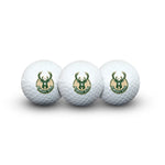 Milwaukee Bucks 3 Golf Balls In Clamshell
