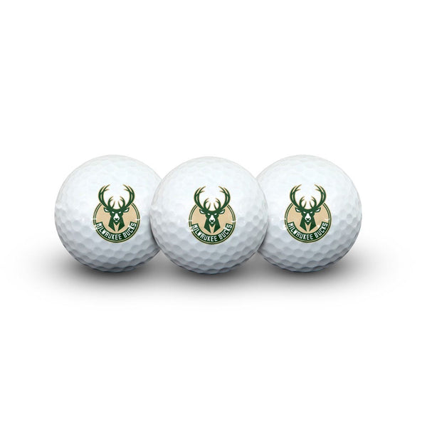 Milwaukee Bucks 3 Golf Balls In Clamshell