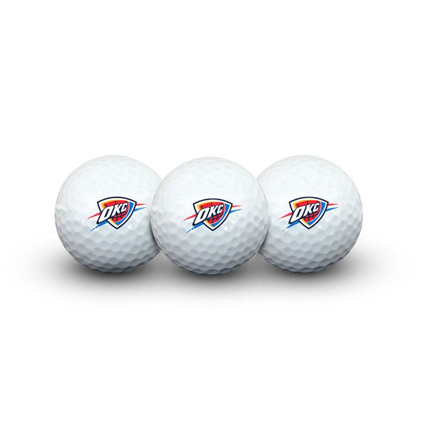 Oklahoma City Thunder 3 Golf Balls In Clamshell
